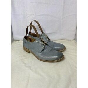 Men's Lloyd Powder Blue Leather Oxfords Made in Germany Style# Gardell US 7.5